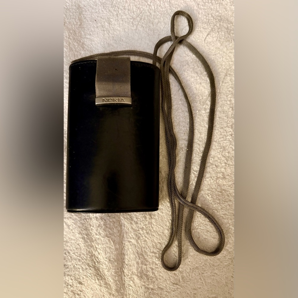 Vintage Nokia Black Phone Case with Strap